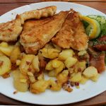 Bratkartoffelauflauf mit Schnitzel