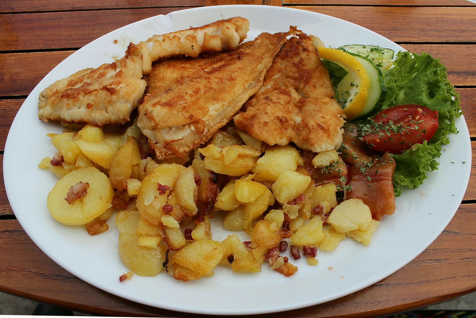 Bratkartoffelauflauf mit Schnitzel