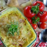 Hähnchengratin mit Pilzen und Mozzarella