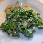 Feldsalat mit Kartoffeldressing