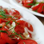 Tomaten-Salat mit Schafskäse