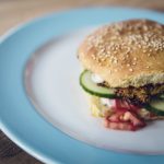 Vegetarischer Falafel Burger